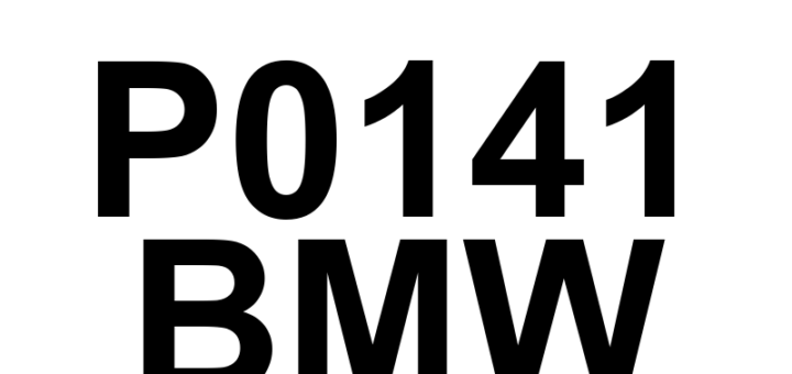 DTC P0141 BMW - Definição em inglês: O2 Sensor Heater Circuit (Bank 1 Sensor 2) Definição em Português: Circuito do Aquecedor do Sensor O2 - Problema Detectado (Banco 1 Sensor 2)