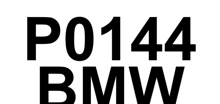 DTC P0144 BMW - Definição em inglês: O2 Sensor Circuit High Voltage (Bank 1 Sensor 3) Definição em Português: Circuito do Sensor de O2 - Voltagem Alta (Banco 1 Sensor 3)
