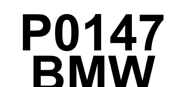 DTC P0147 BMW - Definição em inglês: O2 Sensor Heater Circuit (Bank 1 Sensor 3) Definição em Português: Circuito do Aquecedor do Sensor de O2 - Problema detectado (Banco 1 Sensor 3)