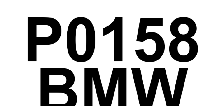 DTC P0158 BMW - Definição em inglês: O2 Sensor Circuit High Voltage (Bank 2 Sensor 2) Definição em Português: Circuito do Sensor de O2 - Alta Voltagem (Banco 2 Sensor 2)