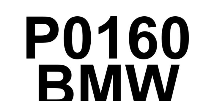 DTC P0160 BMW - Definição em inglês: O2 Sensor Circuit No Activity Detected (Bank 2 Sensor 2) Definição em Português: Circuito do Sensor O2 - Nenhuma Atividade Detectada (Banco 2 Sensor 2)