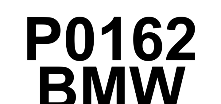 DTC P0162 BMW - Definição em inglês: O2 Sensor Circuit (Bank 2 Sensor 3) Definição em Português: Circuito do Sensor de O2 - Problema detectado (Banco 2 Sensor 3)