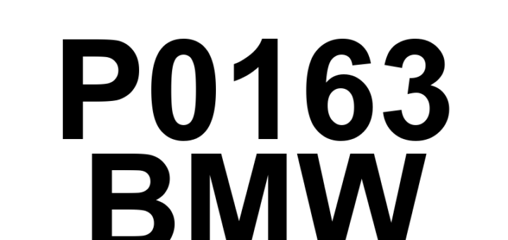 DTC P0163 BMW - Definição em inglês: O2 Sensor Circuit Low Voltage (Bank 2 Sensor 3) Definição em Português: Circuito do Sensor O2 - Tensão Baixa (Banco 2 Sensor 3)