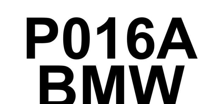 DTC P016A BMW - Definição em inglês: Excessive Time To Enter Closed Loop Air/Fuel Ratio Control Definição em Português: Tempo Excessivo Para Entrar em Controle de Razão Ar/Combustível em Malha Fechada.