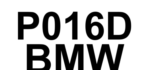 DTC P016D BMW - Definição em inglês: Excessive Time To Enter Closed Loop Fuel Pressure Control Definição em Português: Tempo excessivo para entrar em controle de pressão de combustível em malha fechada.