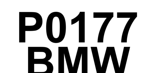 DTC P0177 BMW - Definição em inglês: Fuel Composition Sensor Circuit Range/Performance Definição em Português: Sensor de Composição de Combustível - Faixa/Desempenho do Circuito