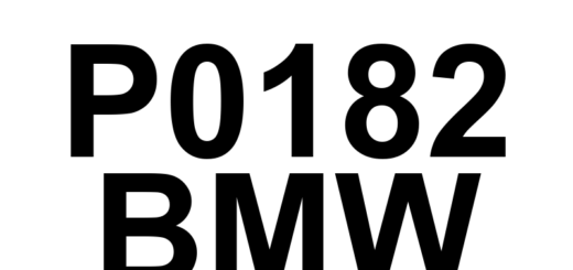 DTC P0182 BMW - Definição em inglês: Fuel Temperature Sensor 'A' Circuit Low Definição em Português: Sensor de Temperatura de Combustível 'A' - Circuito Baixo