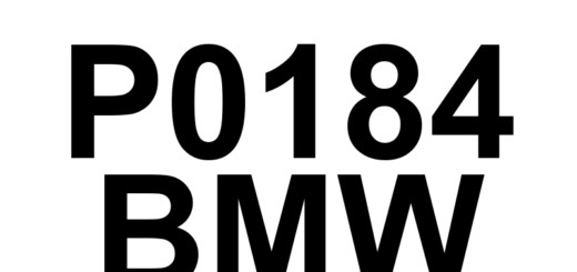 DTC P0184 BMW - Definição em inglês: Fuel Temperature Sensor 'A' Circuit Intermittent Definição em Português: Sensor de Temperatura de Combustível 'A' - Circuito Intermitente