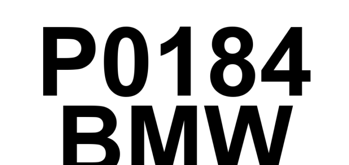 DTC P0184 BMW - Definição em inglês: Fuel Temperature Sensor 'A' Circuit Intermittent Definição em Português: Sensor de Temperatura de Combustível 'A' - Circuito Intermitente
