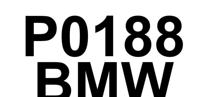 DTC P0188 BMW - Definição em inglês: Fuel Temperature Sensor 'B' Circuit High Definição em Português: Sensor de Temperatura de Combustível 'B' - Circuito Alto