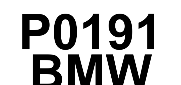 DTC P0191 BMW - Definição em inglês: Fuel Rail Pressure Sensor Circuit Range/Performance (Bank 1) Definição em Português: Circuito do Sensor de Pressão do Trilho de Combustível - Faixa/Desempenho (Banco 1)