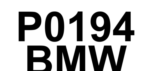 DTC P0194 BMW - Definição em inglês: Fuel Rail Pressure Sensor 'A' Circuit Intermittent/Erratic (Bank 1) Definição em Português: Sensor de Pressão do Trilho de Combustível 'A' - Circuito Intermitente/Irregular (Banco 1)
