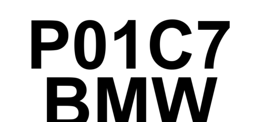 DTC P01C7 BMW - Definição em inglês: Fuel Pressure Sensor 'A' Circuit Intermittent/Erratic Definição em Português: Sensor de Pressão de Combustível 'A' - Circuito Intermitente/Irregular