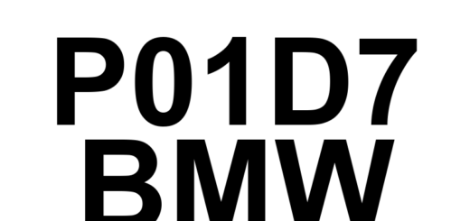 DTC P01D7 BMW - Definição em inglês: Cylinder 7 Injection Timing Perfomance - Over Retarded Definição em Português: Sincronismo da Injeção do Cilindro 7 - Retardo Excessivo