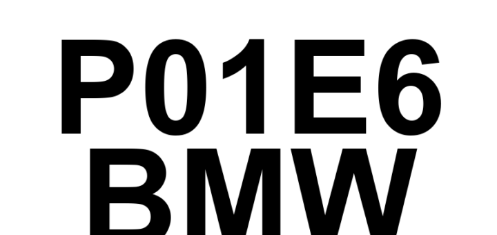 DTC P01E6 BMW - Definição em inglês: Engine Coolant Temperature Sensor 3 Circuit High Definição em Português: Sensor de Temperatura do Líquido de Arrefecimento do Motor 3 - Circuito Alto