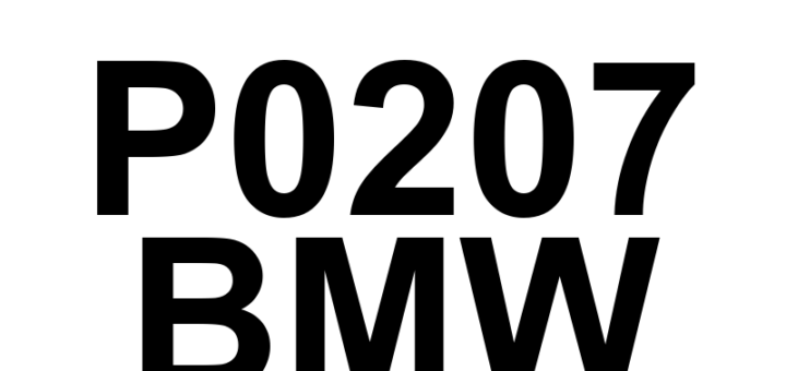DTC P0207 BMW - Definição em inglês: Cylinder 7 Injector 'A' Circuit/Open Definição em Português: Injetor do Cilindro 7 - Circuito 'A' Aberto