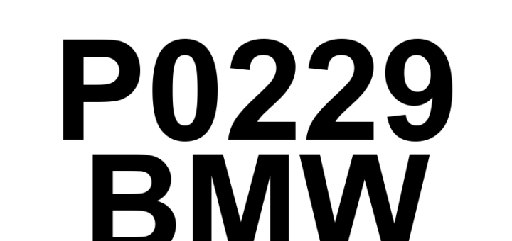 DTC P0229 BMW - Definição em inglês: Throttle/Pedal Position Sensor/Switch 'C' Circuit Intermittent Definição em Português: Sensor/Interruptor de Posição do Acelerador/Pedal 'C' - Circuito Intermitente