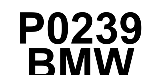 DTC P0239 BMW - Definição em inglês: Turbocharger/Supercharger Boost Sensor 'B' Circuit Definição em Português: Sensor de pressão do Turbo/Supercharger 'B' - Circuito