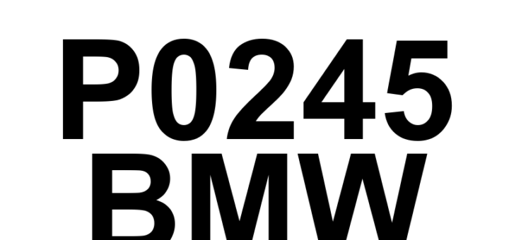 DTC P0245 BMW - Definição em inglês: Turbocharger/Supercharger Wastegate Actuator 'A' Low Definição em Português: Atuador da Válvula Wastegate do Turbo/Compressor 'A' - Baixo