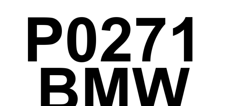 DTC P0271 BMW - Definição em inglês: Cylinder 4 Injector 'A' Circuit High Definição em Português: Circuito do Injetor 'A' do Cilindro 4 - Alta Tensão Detetada