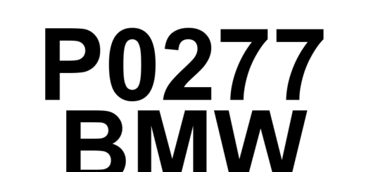 DTC P0277 BMW - Definição em inglês: Cylinder 6 Injector 'A' Circuit High Definição em Português: Circuito do injetor 'A' do cilindro 6 - Alta tensão