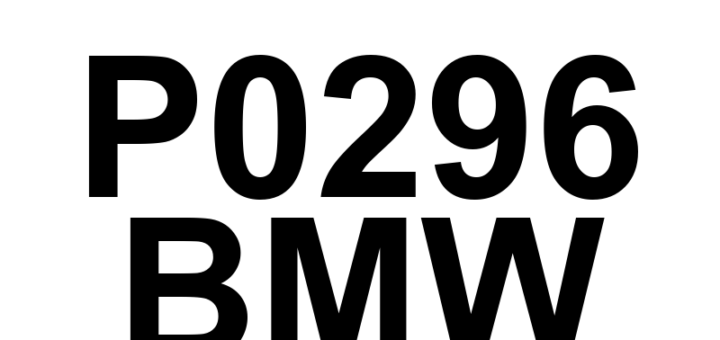 DTC P0296 BMW - Definição em inglês: Cylinder 12 Contribution/Balance Definição em Português: Cilindro 12 - Contribuição/Balanceamento (Cilindro 12)