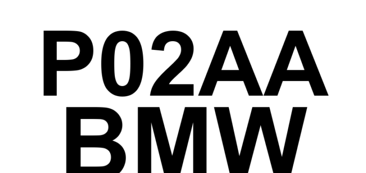 DTC P02AA BMW - Definição em inglês: Cylinder 5 - Fuel Trim at Max Limit Definição em Português: Cilindro 5 - Ajuste de Combustível no Limite Máximo