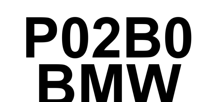 DTC P02B0 BMW - Definição em inglês: Cylinder 6 - Injector Restricted Definição em Português: Injetor do cilindro 6 - Restrito