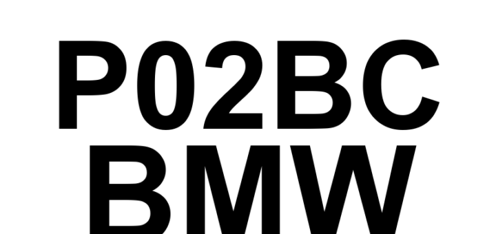 DTC P02BC BMW - Definição em inglês: Cylinder 9 - Injector Restricted Definição em Português: Injetor do Cilindro 9 - Restringido