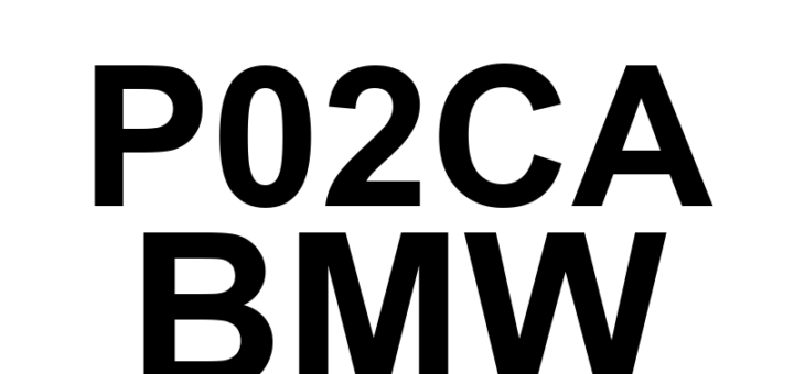 DTC P02CA BMW - Definição em inglês: Turbocharger/Supercharger 'B' Overboost Condition Definição em Português: Turboalimentador/Supercompressor 'B' - Condição de Superalimentação Excessiva