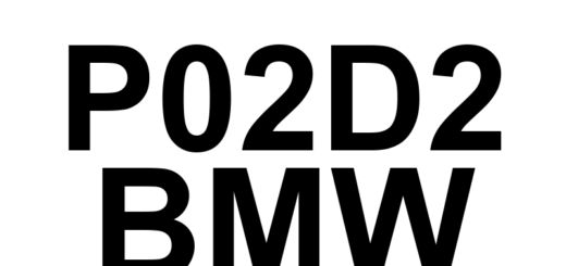 DTC P02D2 BMW - Definição em inglês: Cylinder 4 Fuel Injector Offset Learning at Min Limit Definição em Português: Injetor de Combustível do Cilindro 4 - Aprendizado de Offset no Limite Mínimo