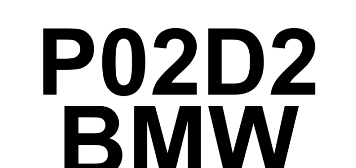 DTC P02D2 BMW - Definição em inglês: Cylinder 4 Fuel Injector Offset Learning at Min Limit Definição em Português: Injetor de Combustível do Cilindro 4 - Aprendizado de Offset no Limite Mínimo