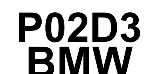 DTC P02D3 BMW - Definição em inglês: Cylinder 4 Fuel Injector Offset Learning at Max Limit Definição em Português: Injetor de Combustível do Cilindro 4 - Aprendizado do Offset no Limite Máximo