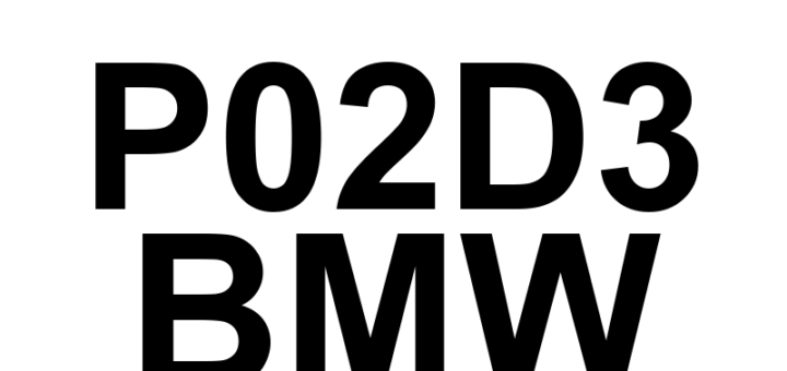 DTC P02D3 BMW - Definição em inglês: Cylinder 4 Fuel Injector Offset Learning at Max Limit Definição em Português: Injetor de Combustível do Cilindro 4 - Aprendizado do Offset no Limite Máximo