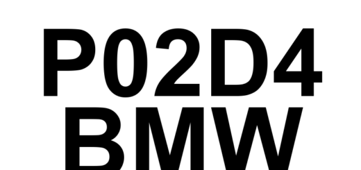 DTC P02D4 BMW - Definição em inglês: Cylinder 5 Fuel Injector Offset Learning at Min Limit Definição em Português: Injetor de Combustível do Cilindro 5 - Aprendizado de Compensação no Limite Mínimo