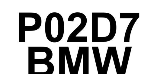 DTC P02D7 BMW - Definição em inglês: Cylinder 6 Fuel Injector Offset Learning at Max Limit Definição em Português: Injetor de Combustível do Cilindro 6 - Aprendizado de Compensação no Limite Máximo