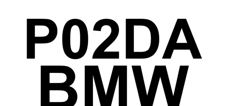 DTC P02DA BMW - Definição em inglês: Cylinder 8 Fuel Injector Offset Learning at Min Limit Definição em Português: Injetor de Combustível do Cilindro 8 - Aprendizado de Desvio no Limite Mínimo