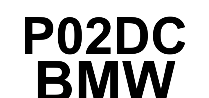 DTC P02DC BMW - Definição em inglês: Cylinder 9 Fuel Injector Offset Learning at Min Limit Definição em Português: Injetor de Combustível do Cilindro 9 - Aprendizado de Compensação no Limite Mínimo