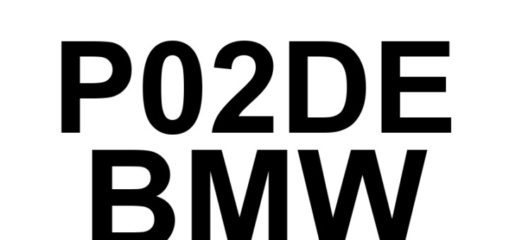 DTC P02DE BMW - Definição em inglês: Cylinder 10 Fuel Injector Offset Learning at Min Limit Definição em Português: Injetor de combustível do cilindro 10 - Aprendizado de deslocamento no limite mínimo.