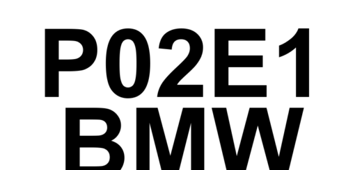 DTC P02E1 BMW - Definição em inglês: Diesel Intake Air Flow Control Performance Definição em Português: Desempenho do Controle de Fluxo de Ar de Admissão do Diesel