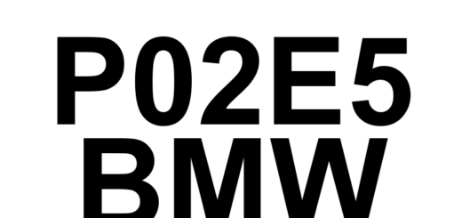 DTC P02E5 BMW - Definição em inglês: Diesel Intake Air Flow Control Stuck Closed Definição em Português: Controle de Fluxo de Ar de Admissão do Diesel - Travado Fechado