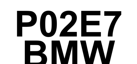 DTC P02E7 BMW - Definição em inglês: Diesel Intake Air Flow Position Sensor Circuit Range/Performance Definição em Português: Sensor de Posição do Fluxo de Ar de Entrada do Diesel - Faixa/Desempenho do Circuito