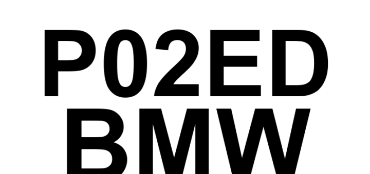 DTC P02ED BMW - Definição em inglês: Diesel Intake Air Flow Control System - Low Air Flow Detected Definição em Português: Sistema de Controle do Fluxo de Ar de Admissão Diesel - Fluxo de Ar Baixo Detectado