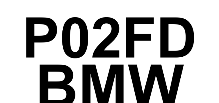 DTC P02FD BMW - Definição em inglês: Cold Start Fuel Injection Control Circuit High Definição em Português: Circuito de Controle da Injeção de Combustível na Partida a Frio - Tensão Alta