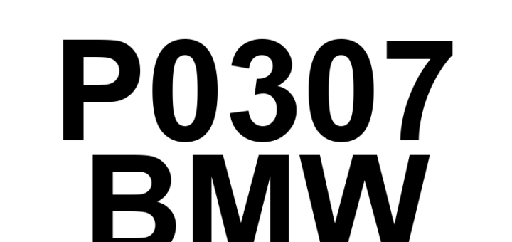 DTC P0307 BMW - Definição em inglês: Cylinder 7 Misfire Detected Definição em Português: Cilindro 7 - Falha de ignição detectada