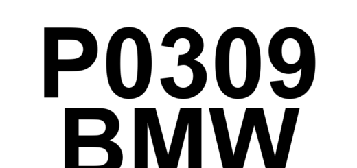 DTC P0309 BMW - Definição em inglês: Cylinder 9 Misfire Detected Definição em Português: Falha de ignição no cilindro 9 detectada.