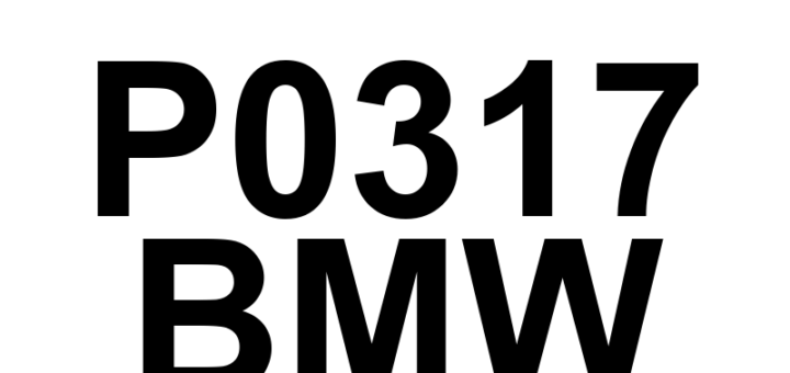 DTC P0317 BMW - Definição em inglês: Rough Road Hardware Not Present Definição em Português: Hardware de Detecção de Estrada Irregular - Não Presente
