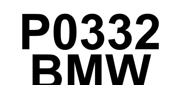 DTC P0332 BMW - Definição em inglês: Knock/Combustion Vibration Sensor 2 Circuit Low (Bank 2) Definição em Português: Sensor de Detonação/Vibração de Combustão 2 - Circuito Baixo (Banco 2)