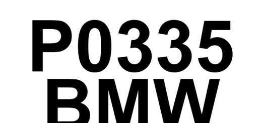 DTC P0335 BMW - Definição em inglês: Crankshaft Position Sensor 'A' Circuit Definição em Português: Sensor de Posição do Virabrequim 'A' - Circuito