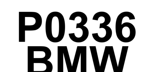 DTC P0336 BMW - Definição em inglês: Crankshaft Position Sensor 'A' Circuit Range/Performance Definição em Português: Sensor de Posição do Virabrequim 'A' - Faixa/Desempenho do Circuito